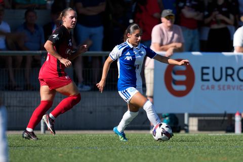 Schweiz: AXA Women's Super League 2026/2027, FC Aarau Frauen vs GC Frauenfussball - Sportanlage Schachen, Aarau: Ilaria Nerea Maddaloni (33 Grasshoppers) in Aktion
