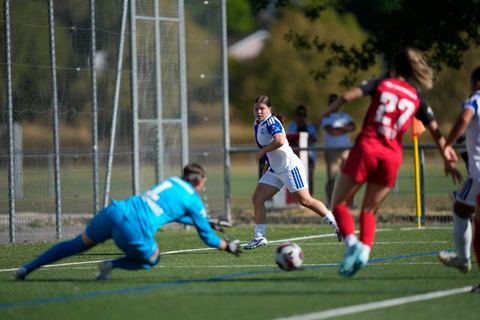 Schweiz: AXA Women's Super League 2026/2027, FC Aarau Frauen vs GC Frauenfussball - Sportanlage Schachen, Aarau: Michelle Storni (32 Grasshoppers)