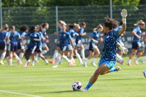 Crans-Montana, Switzerland - July 25: Weimar Jacintha Anouchka (13 SFCCF) during the AXA Women's Super League match between Servette FC Chenois Feminin and FC Sion Feminin at Stade du Christ-Roi on July 25, 2026 in Crans-Montana, Switzerland.
