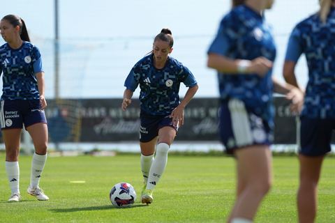Crans-Montana, Switzerland - July 25: Chaney Amanda (22 SFCCF) during the AXA Women's Super League match between Servette FC Chenois Feminin and FC Sion Feminin at Stade du Christ-Roi on July 25, 2026 in Crans-Montana, Switzerland.