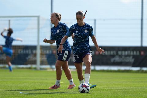 Crans-Montana, Switzerland - July 25: Amina Muratovic (23 SFCCF) during the AXA Women's Super League match between Servette FC Chenois Feminin and FC Sion Feminin at Stade du Christ-Roi on July 25, 2026 in Crans-Montana, Switzerland.