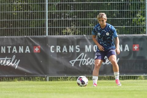 Crans-Montana, Switzerland - July 25: Andonova Natasha (7 SFCCF) during the AXA Women's Super League match between Servette FC Chenois Feminin and FC Sion Feminin at Stade du Christ-Roi on July 25, 2026 in Crans-Montana, Switzerland.
