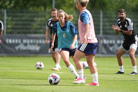 Crans-Montana, Switzerland - July 25: Ballest Sciora (14 SFCCF) during the AXA Women's Super League match between Servette FC Chenois Feminin and FC Sion Feminin at Stade du Christ-Roi on July 25, 2026 in Crans-Montana, Switzerland.