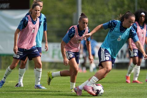 Crans-Montana, Switzerland - July 25: Serrano Castano Paula (19 SFCCF) during the AXA Women's Super League match between Servette FC Chenois Feminin and FC Sion Feminin at Stade du Christ-Roi on July 25, 2026 in Crans-Montana, Switzerland.