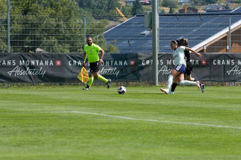 Crans-Montana, Switzerland - July 25: Terchoun Meriame (25 SFCCF) during the AXA Women's Super League match between Servette FC Chenois Feminin and FC Sion Feminin at Stade du Christ-Roi on July 25, 2026 in Crans-Montana, Switzerland.