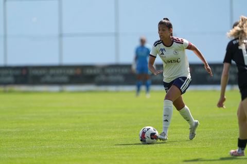 Crans-Montana, Switzerland - July 25: Daina Bourma (3 SFCCF) during the AXA Women's Super League match between Servette FC Chenois Feminin and FC Sion Feminin at Stade du Christ-Roi on July 25, 2026 in Crans-Montana, Switzerland.