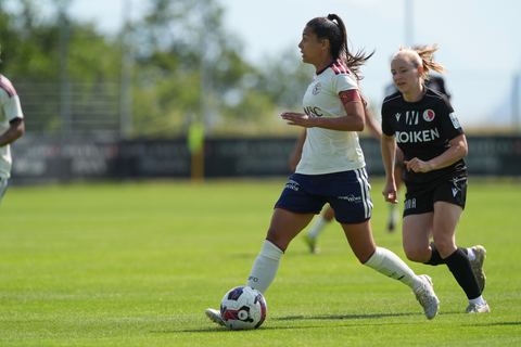 Crans-Montana, Switzerland - July 25: Daina Bourma (3 SFCCF) during the AXA Women's Super League match between Servette FC Chenois Feminin and FC Sion Feminin at Stade du Christ-Roi on July 25, 2026 in Crans-Montana, Switzerland.