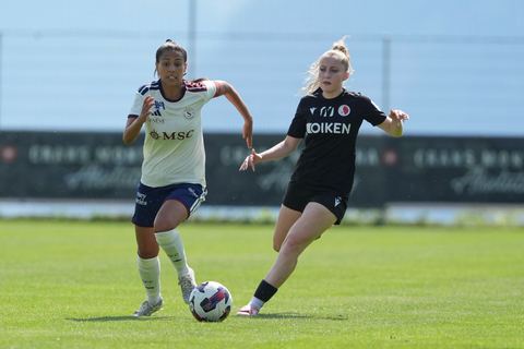 Crans-Montana, Switzerland - July 25: Daina Bourma (3 SFCCF) during the AXA Women's Super League match between Servette FC Chenois Feminin and FC Sion Feminin at Stade du Christ-Roi on July 25, 2026 in Crans-Montana, Switzerland.