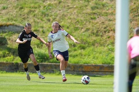 Crans-Montana, Switzerland - July 25: Magdalena Izabela Sobal (11 SFCCF) during the AXA Women's Super League match between Servette FC Chenois Feminin and FC Sion Feminin at Stade du Christ-Roi on July 25, 2026 in Crans-Montana, Switzerland.