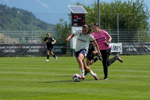 Crans-Montana, Switzerland - July 25: Magdalena Izabela Sobal (11 SFCCF) during the AXA Women's Super League match between Servette FC Chenois Feminin and FC Sion Feminin at Stade du Christ-Roi on July 25, 2026 in Crans-Montana, Switzerland.