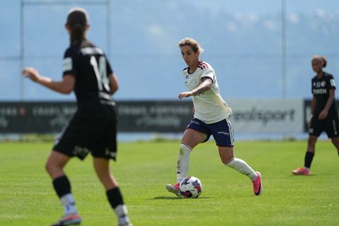 Crans-Montana, Switzerland - July 25: Andonova Natasha (7 SFCCF) during the AXA Women's Super League match between Servette FC Chenois Feminin and FC Sion Feminin at Stade du Christ-Roi on July 25, 2026 in Crans-Montana, Switzerland.