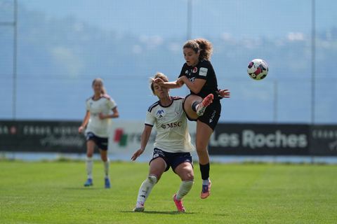 Crans-Montana, Switzerland - July 25: Andonova Natasha (7 SFCCF) during the AXA Women's Super League match between Servette FC Chenois Feminin and FC Sion Feminin at Stade du Christ-Roi on July 25, 2026 in Crans-Montana, Switzerland.