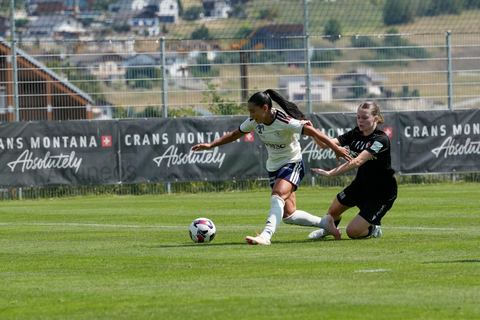 Crans-Montana, Switzerland - July 25: Terchoun Meriame (25 SFCCF) during the AXA Women's Super League match between Servette FC Chenois Feminin and FC Sion Feminin at Stade du Christ-Roi on July 25, 2026 in Crans-Montana, Switzerland.