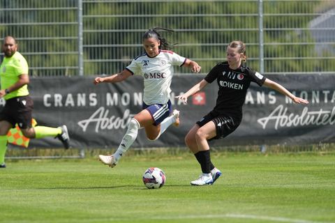 Crans-Montana, Switzerland - July 25: Terchoun Meriame (25 SFCCF) during the AXA Women's Super League match between Servette FC Chenois Feminin and FC Sion Feminin at Stade du Christ-Roi on July 25, 2026 in Crans-Montana, Switzerland.