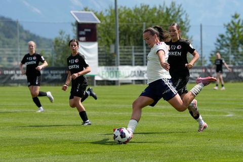 Crans-Montana, Switzerland - July 25: Magdalena Izabela Sobal (11 SFCCF) during the AXA Women's Super League match between Servette FC Chenois Feminin and FC Sion Feminin at Stade du Christ-Roi on July 25, 2026 in Crans-Montana, Switzerland.
