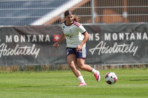 Crans-Montana, Switzerland - July 25: Chiara Wallin (20 SFCCF) during the AXA Women's Super League match between Servette FC Chenois Feminin and FC Sion Feminin at Stade du Christ-Roi on July 25, 2026 in Crans-Montana, Switzerland.