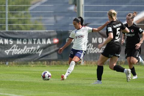 Crans-Montana, Switzerland - July 25: Terchoun Meriame (25 SFCCF) during the AXA Women's Super League match between Servette FC Chenois Feminin and FC Sion Feminin at Stade du Christ-Roi on July 25, 2026 in Crans-Montana, Switzerland.