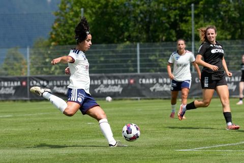 Crans-Montana, Switzerland - July 25: Hernandez Diaz Paola (6 SFCCF) during the AXA Women's Super League match between Servette FC Chenois Feminin and FC Sion Feminin at Stade du Christ-Roi on July 25, 2026 in Crans-Montana, Switzerland.