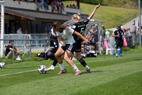Crans-Montana, Switzerland - July 25: Magdalena Izabela Sobal (11 SFCCF) during the AXA Women's Super League match between Servette FC Chenois Feminin and FC Sion Feminin at Stade du Christ-Roi on July 25, 2026 in Crans-Montana, Switzerland.