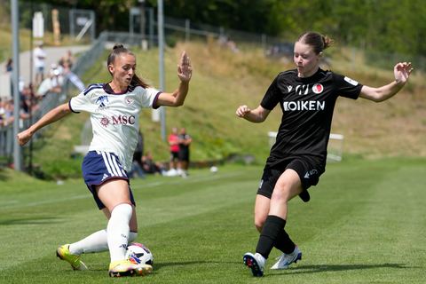 Crans-Montana, Switzerland - July 25: Chaney Amanda (22 SFCCF) during the AXA Women's Super League match between Servette FC Chenois Feminin and FC Sion Feminin at Stade du Christ-Roi on July 25, 2026 in Crans-Montana, Switzerland.