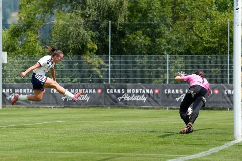 Crans-Montana, Switzerland - July 25: Magdalena Izabela Sobal (11 SFCCF) during the AXA Women's Super League match between Servette FC Chenois Feminin and FC Sion Feminin at Stade du Christ-Roi on July 25, 2026 in Crans-Montana, Switzerland.
