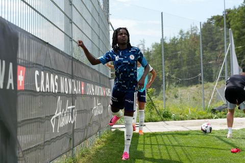 Crans-Montana, Switzerland - July 25: Garance Nein (17 SFCCF) during the AXA Women's Super League match between Servette FC Chenois Feminin and FC Sion Feminin at Stade du Christ-Roi on July 25, 2026 in Crans-Montana, Switzerland.