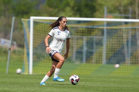 Crans-Montana, Switzerland - July 25: Amina Muratovic (23 SFCCF) during the AXA Women's Super League match between Servette FC Chenois Feminin and FC Sion Feminin at Stade du Christ-Roi on July 25, 2026 in Crans-Montana, Switzerland.