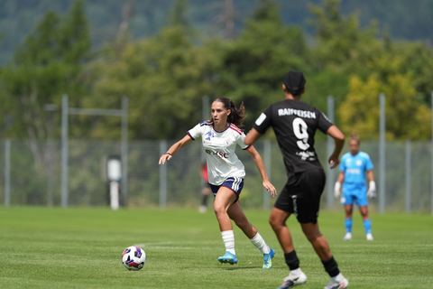 Crans-Montana, Switzerland - July 25: Amina Muratovic (23 SFCCF) during the AXA Women's Super League match between Servette FC Chenois Feminin and FC Sion Feminin at Stade du Christ-Roi on July 25, 2026 in Crans-Montana, Switzerland.