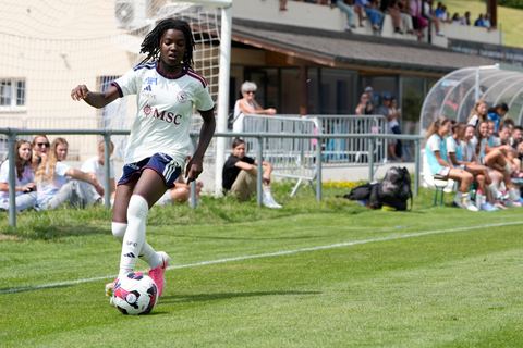Crans-Montana, Switzerland - July 25: Garance Nein (17 SFCCF) during the AXA Women's Super League match between Servette FC Chenois Feminin and FC Sion Feminin at Stade du Christ-Roi on July 25, 2026 in Crans-Montana, Switzerland.