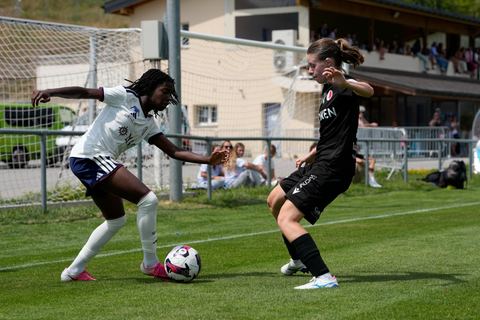 Crans-Montana, Switzerland - July 25: Garance Nein (17 SFCCF) during the AXA Women's Super League match between Servette FC Chenois Feminin and FC Sion Feminin at Stade du Christ-Roi on July 25, 2026 in Crans-Montana, Switzerland.