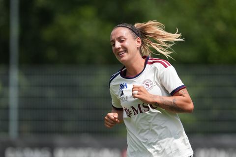 Crans-Montana, Switzerland - July 25: Gloria Marinelli (9 SFCCF) during the AXA Women's Super League match between Servette FC Chenois Feminin and FC Sion Feminin at Stade du Christ-Roi on July 25, 2026 in Crans-Montana, Switzerland.