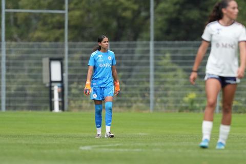 Crans-Montana, Switzerland - July 25: Blanco Acevedo Abby (32 SFCCF) during the AXA Women's Super League match between Servette FC Chenois Feminin and FC Sion Feminin at Stade du Christ-Roi on July 25, 2026 in Crans-Montana, Switzerland.