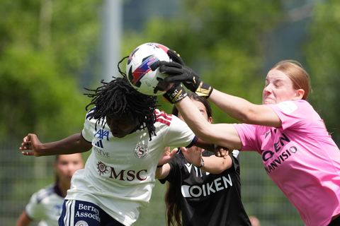 Crans-Montana, Switzerland - July 25: Garance Nein (17 SFCCF) during the AXA Women's Super League match between Servette FC Chenois Feminin and FC Sion Feminin at Stade du Christ-Roi on July 25, 2026 in Crans-Montana, Switzerland.