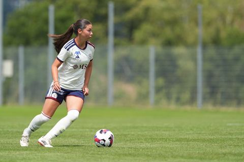 Crans-Montana, Switzerland - July 25: Lea Magali Sergeant-huet (16 SFCCF) during the AXA Women's Super League match between Servette FC Chenois Feminin and FC Sion Feminin at Stade du Christ-Roi on July 25, 2026 in Crans-Montana, Switzerland.