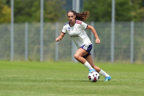 Crans-Montana, Switzerland - July 25: Amina Muratovic (23 SFCCF) during the AXA Women's Super League match between Servette FC Chenois Feminin and FC Sion Feminin at Stade du Christ-Roi on July 25, 2026 in Crans-Montana, Switzerland.