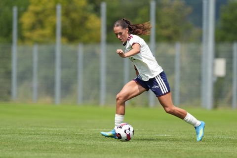 Crans-Montana, Switzerland - July 25: Amina Muratovic (23 SFCCF) during the AXA Women's Super League match between Servette FC Chenois Feminin and FC Sion Feminin at Stade du Christ-Roi on July 25, 2026 in Crans-Montana, Switzerland.