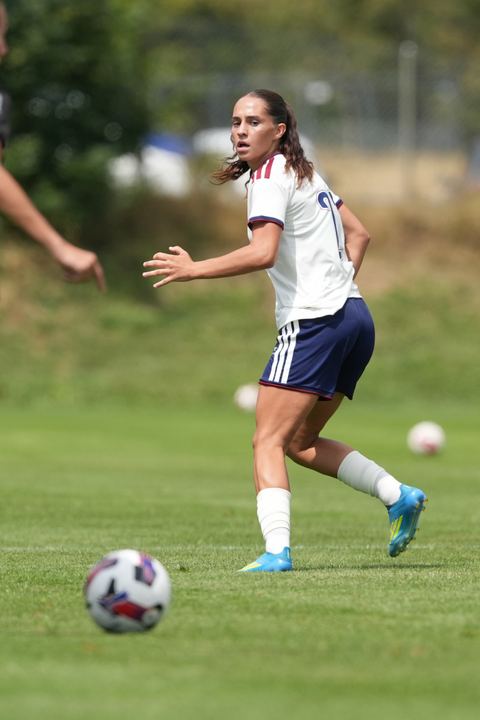 Crans-Montana, Switzerland - July 25: Amina Muratovic (23 SFCCF) during the AXA Women's Super League match between Servette FC Chenois Feminin and FC Sion Feminin at Stade du Christ-Roi on July 25, 2026 in Crans-Montana, Switzerland.