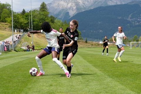 Crans-Montana, Switzerland - July 25: Garance Nein (17 SFCCF) during the AXA Women's Super League match between Servette FC Chenois Feminin and FC Sion Feminin at Stade du Christ-Roi on July 25, 2026 in Crans-Montana, Switzerland.