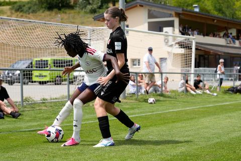 Crans-Montana, Switzerland - July 25: Garance Nein (17 SFCCF) during the AXA Women's Super League match between Servette FC Chenois Feminin and FC Sion Feminin at Stade du Christ-Roi on July 25, 2026 in Crans-Montana, Switzerland.