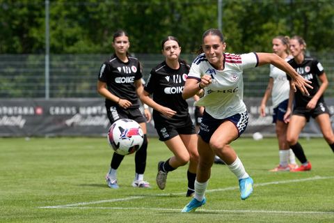 Crans-Montana, Switzerland - July 25: Amina Muratovic (23 SFCCF) during the AXA Women's Super League match between Servette FC Chenois Feminin and FC Sion Feminin at Stade du Christ-Roi on July 25, 2026 in Crans-Montana, Switzerland.