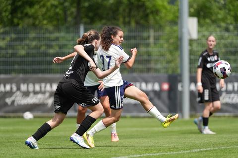 Crans-Montana, Switzerland - July 25: Camila Mingard (37 SFCCF) scored during the AXA Women's Super League match between Servette FC Chenois Feminin and FC Sion Feminin at Stade du Christ-Roi on July 25, 2026 in Crans-Montana, Switzerland.