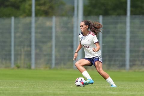 Crans-Montana, Switzerland - July 25: Amina Muratovic (23 SFCCF) during the AXA Women's Super League match between Servette FC Chenois Feminin and FC Sion Feminin at Stade du Christ-Roi on July 25, 2026 in Crans-Montana, Switzerland.