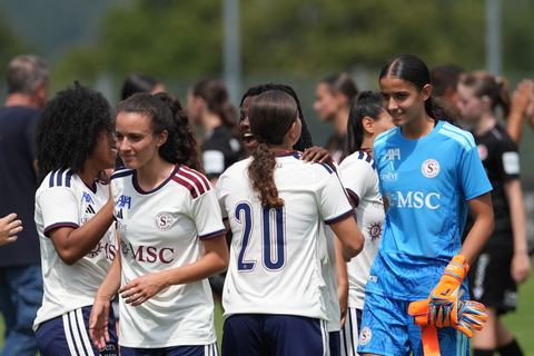 Crans-Montana, Switzerland - July 25: The Player after the AXA Women's Super League match between Servette FC Chenois Feminin and FC Sion Feminin at Stade du Christ-Roi on July 25, 2026 in Crans-Montana, Switzerland.