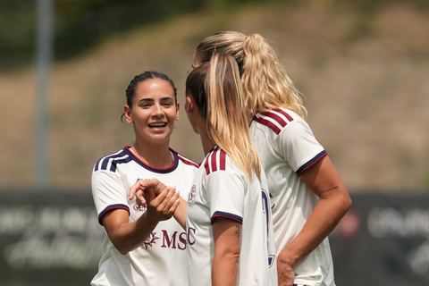 Crans-Montana, Switzerland - July 25: The Player after the AXA Women's Super League match between Servette FC Chenois Feminin and FC Sion Feminin at Stade du Christ-Roi on July 25, 2026 in Crans-Montana, Switzerland.